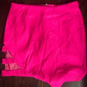 Tobi hot pink mini skirt